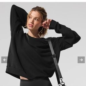 NWT ALO YOGA Chill Crew Neck Pullover SZ S